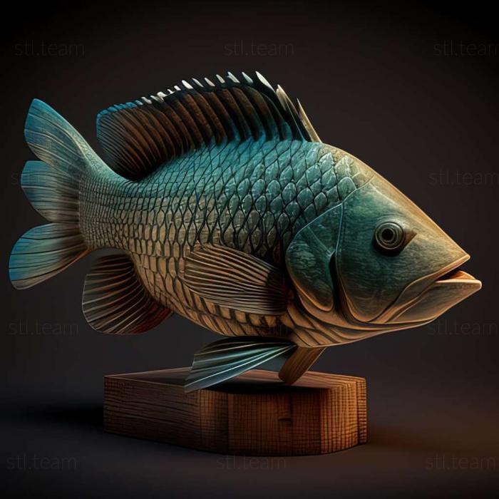 3D model Tilapia fish (STL)